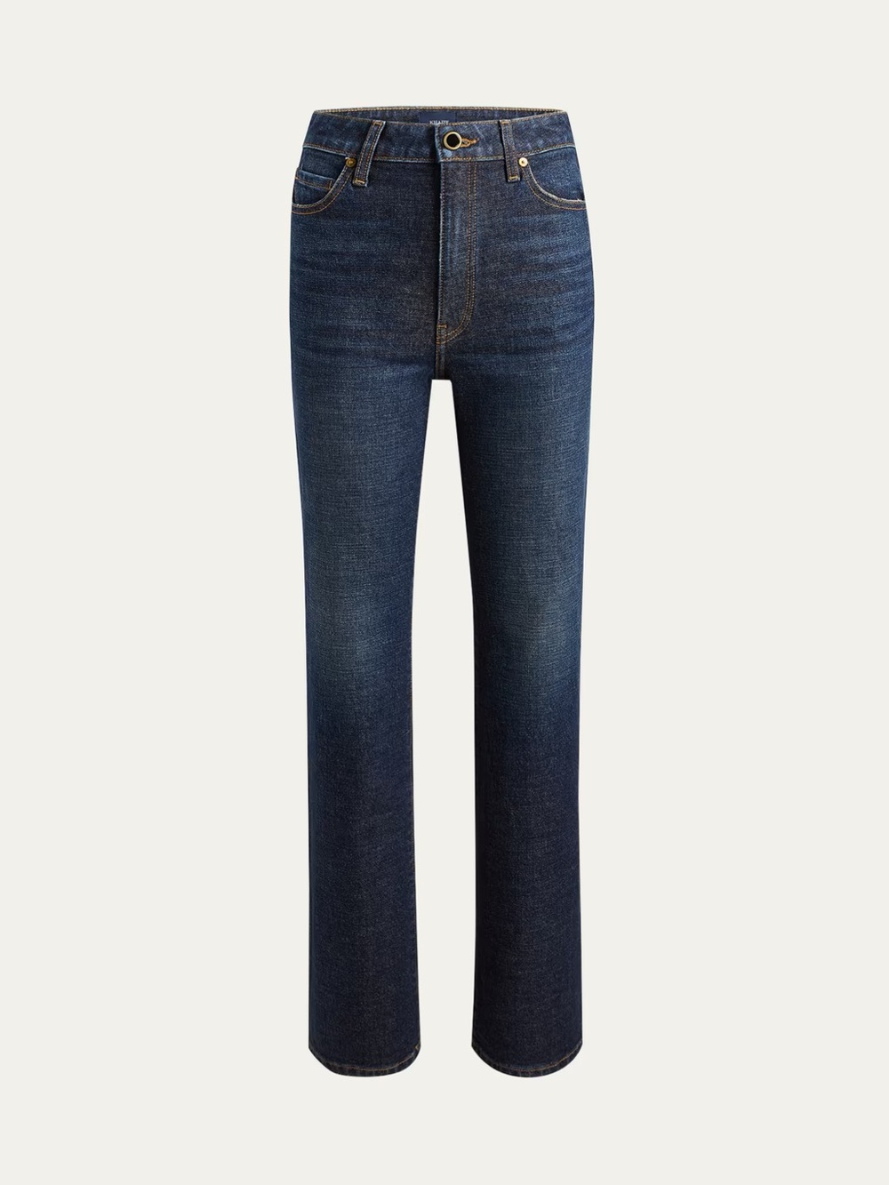 KHAITE Dark Blue Flare Jeans